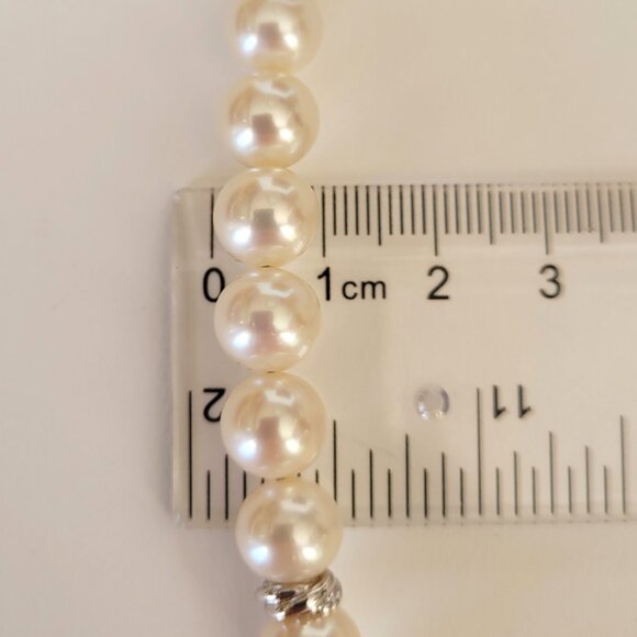 David Yurman Pearl Crossover Necklace 17” 9x8.5mm - Picture 10 of 11